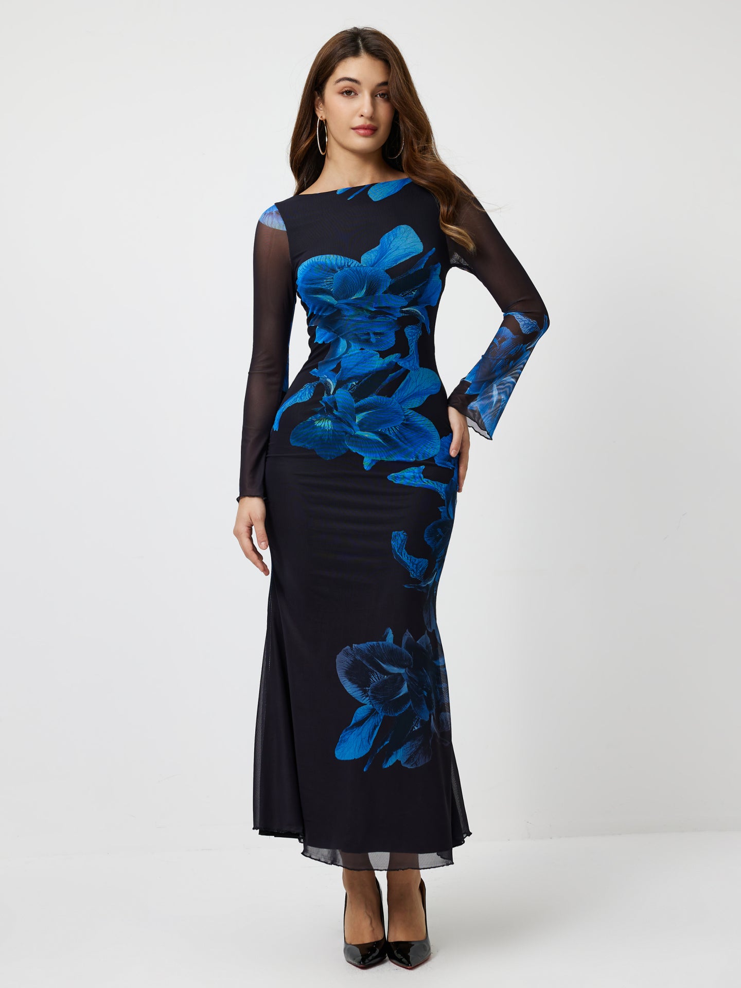 Vestido ajustado floral