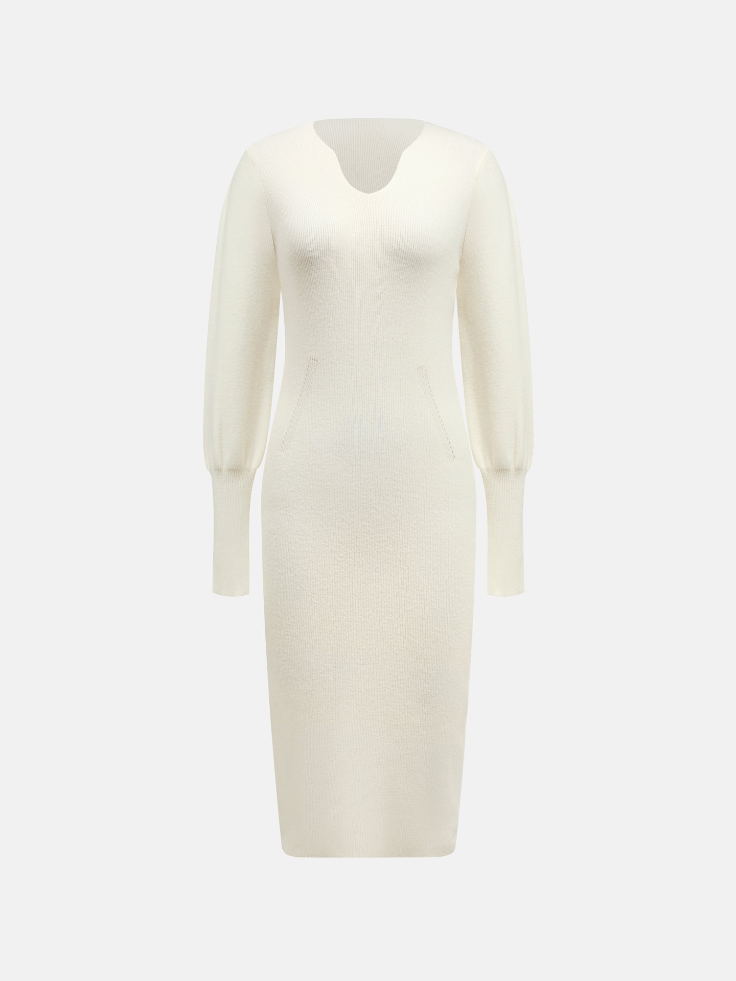 Vestido de punto de ochos