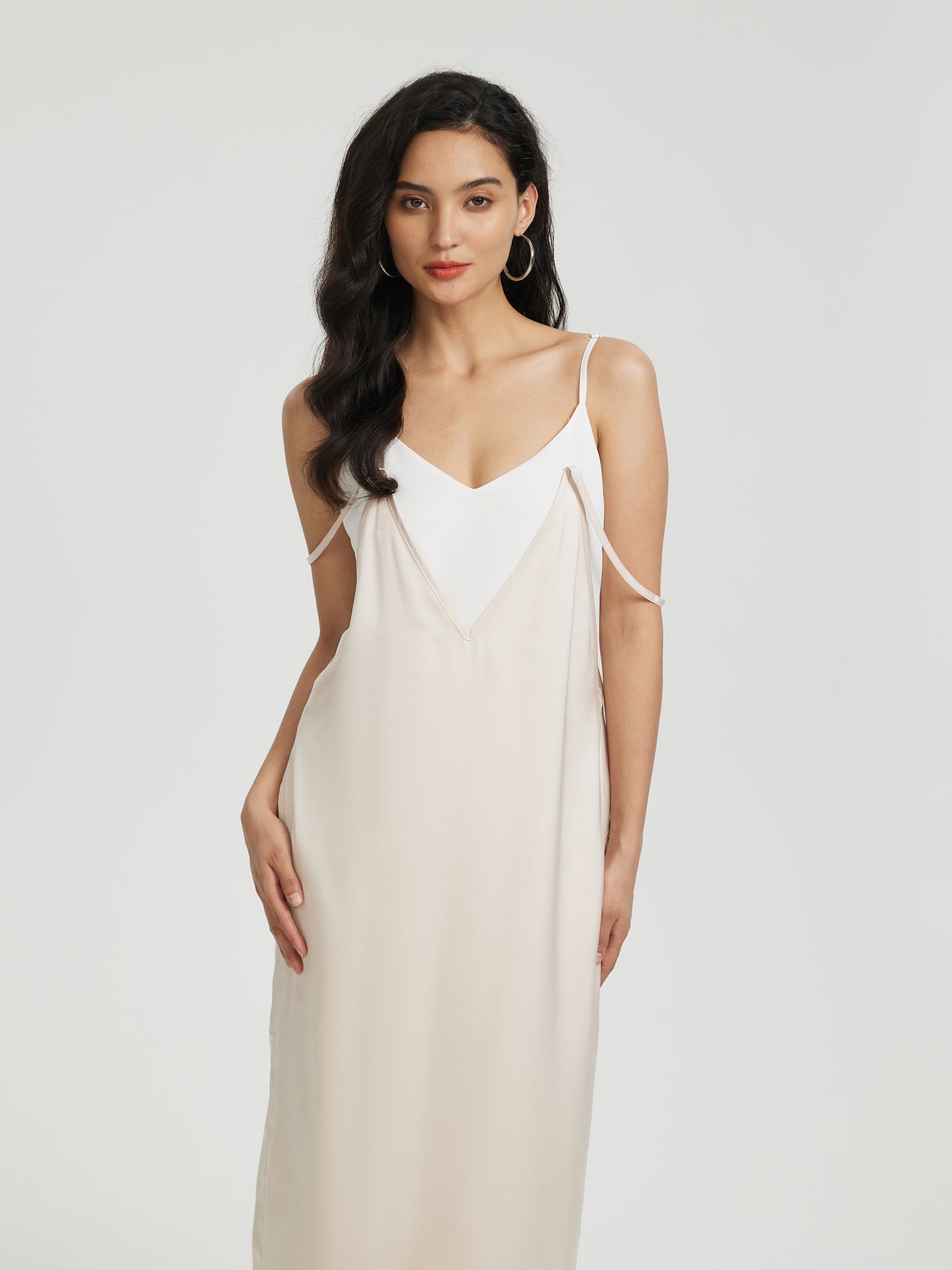 Vestido largo patchwork