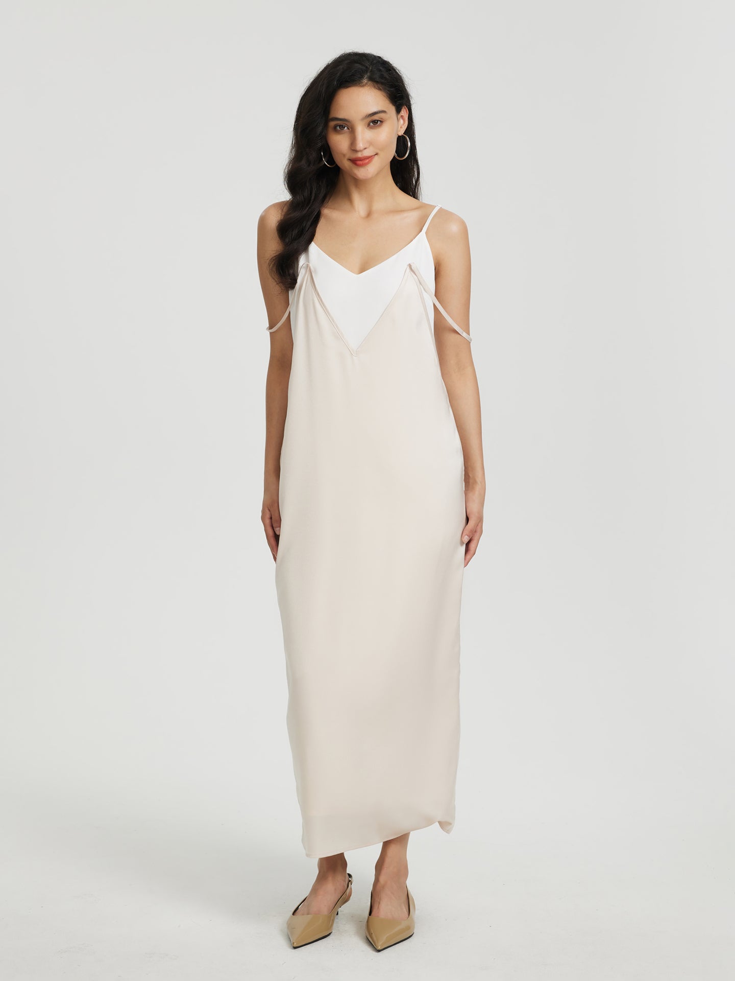 Vestido largo patchwork
