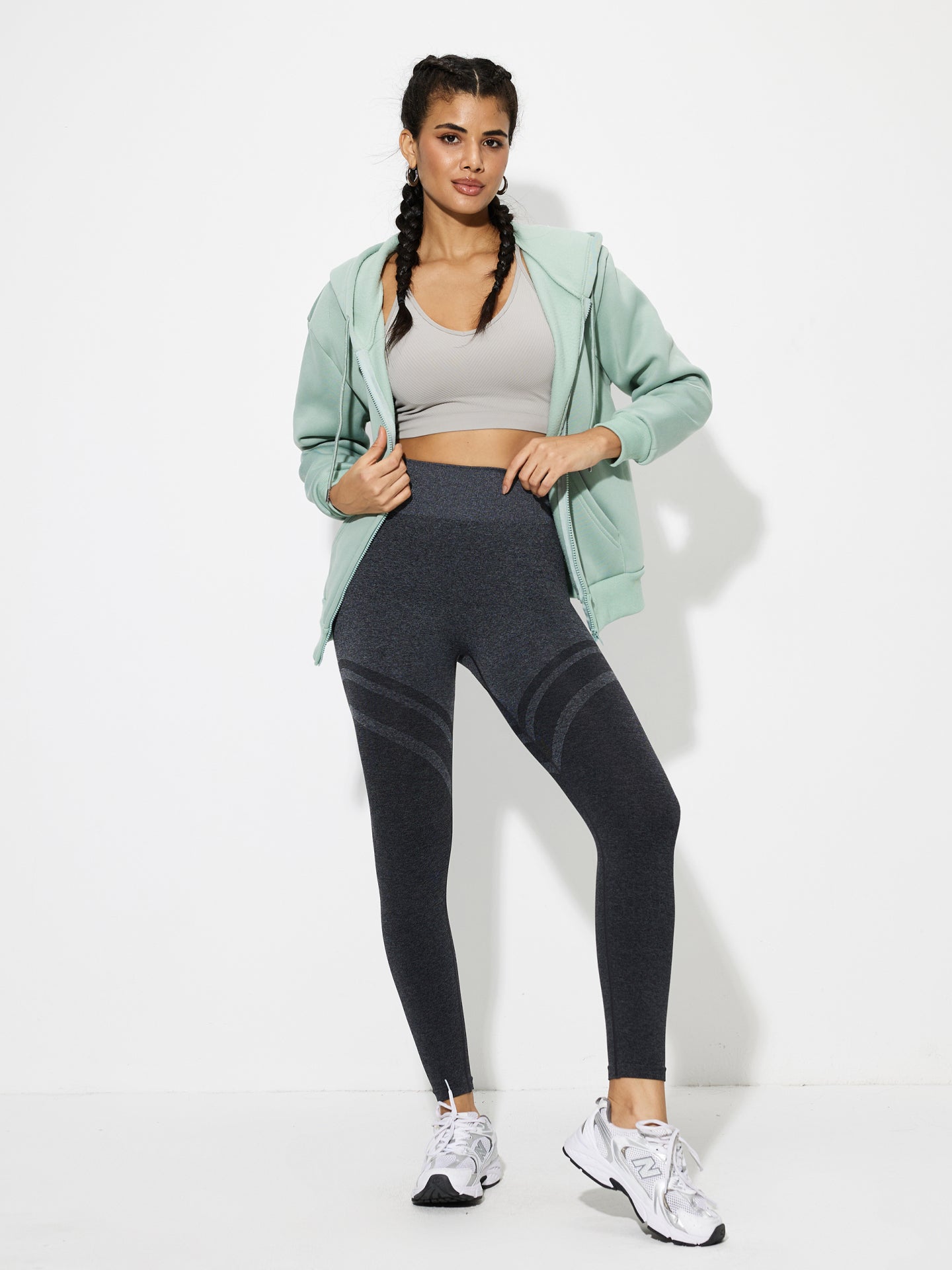 Legging deportivo con bloques de color