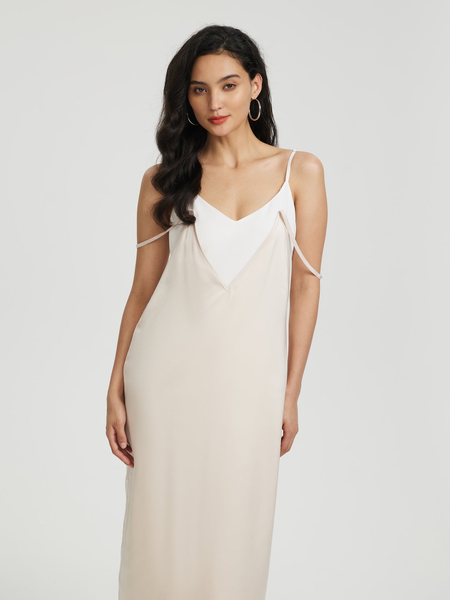 Vestido largo patchwork
