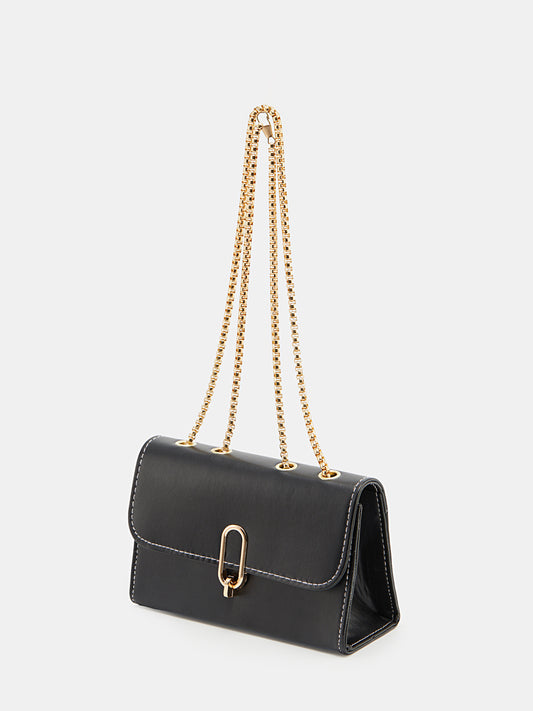 Bolso de hombro de caja sólida