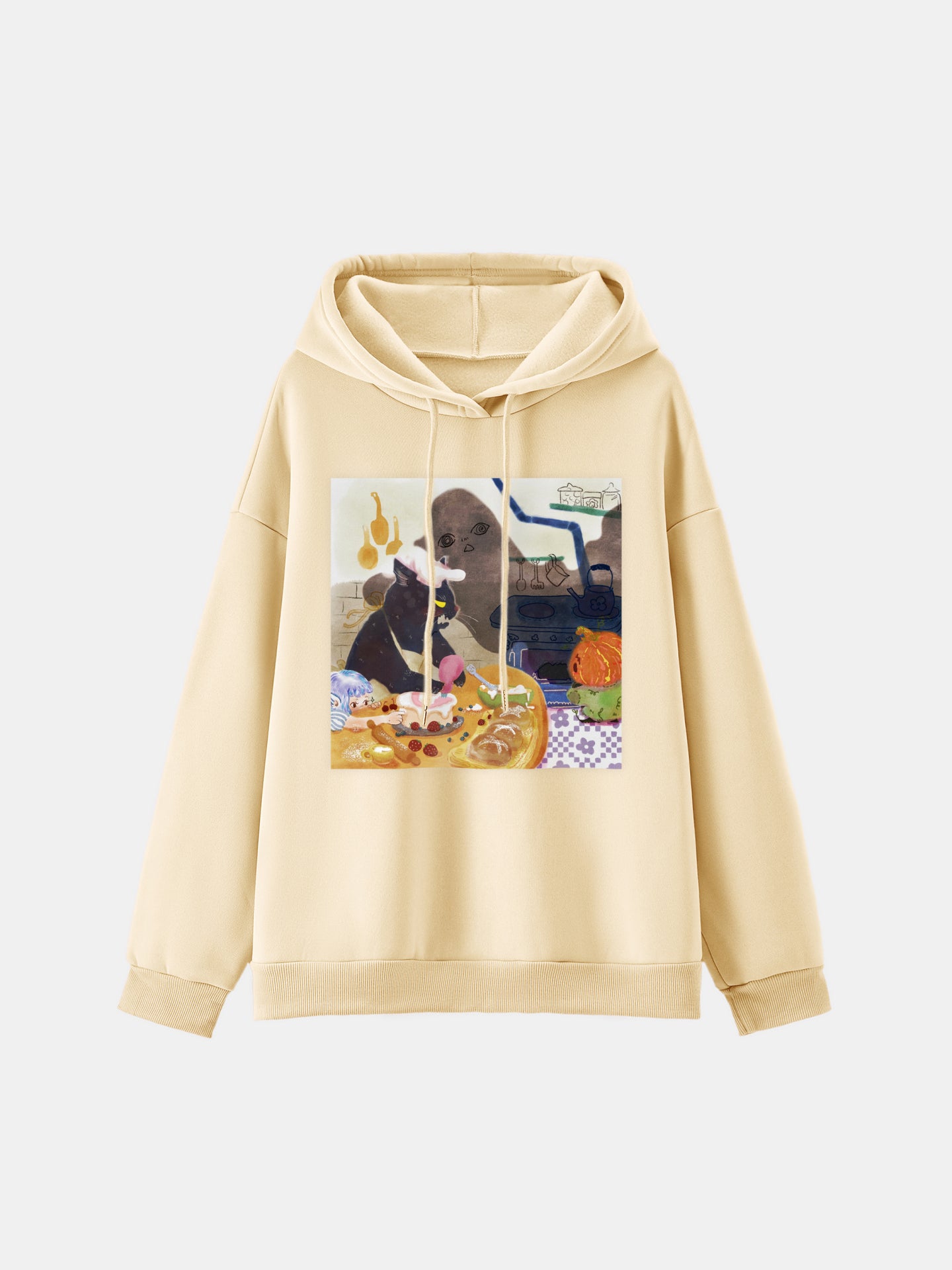 Sudadera con capucha estampada