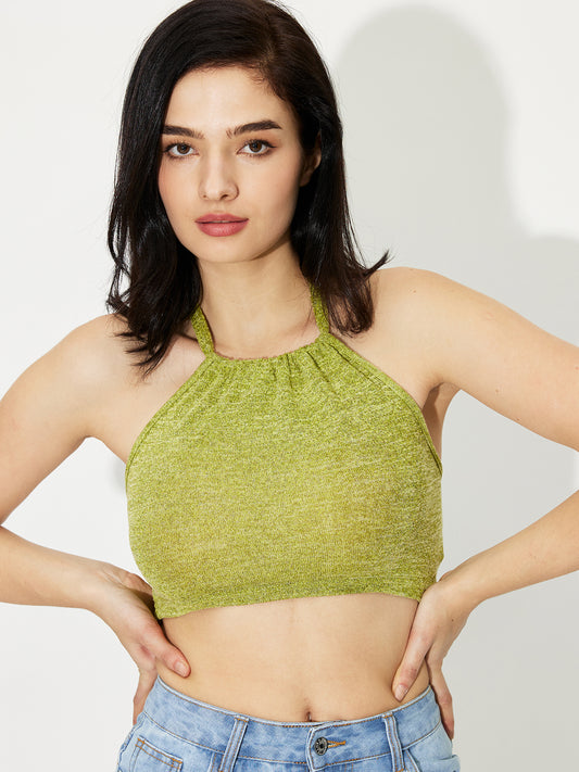 Top halter corto
