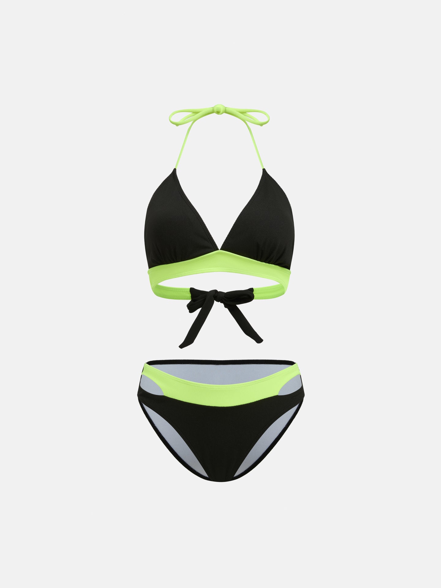 Conjunto de bikini con bloques de color