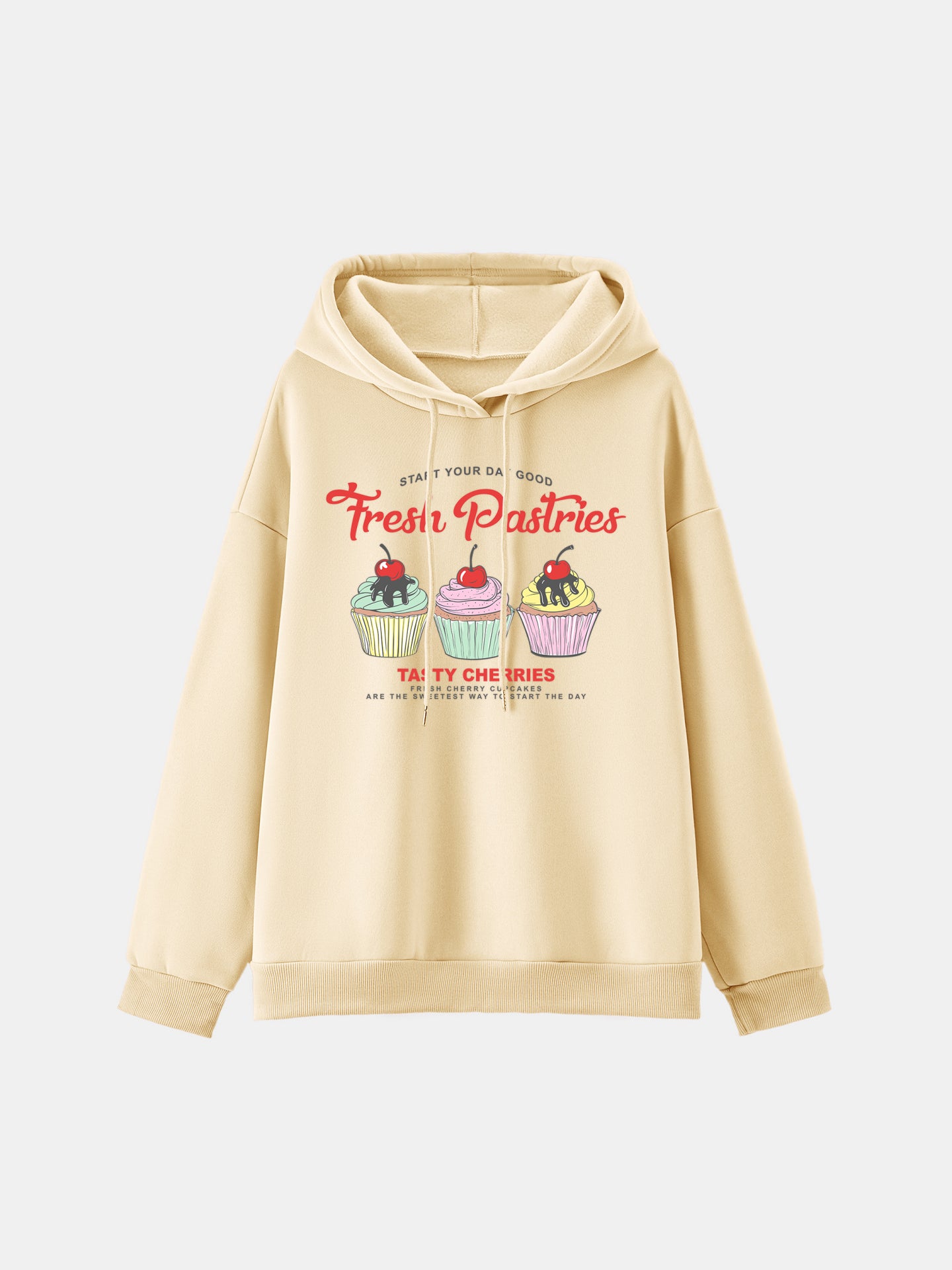 Sudadera con capucha estampada