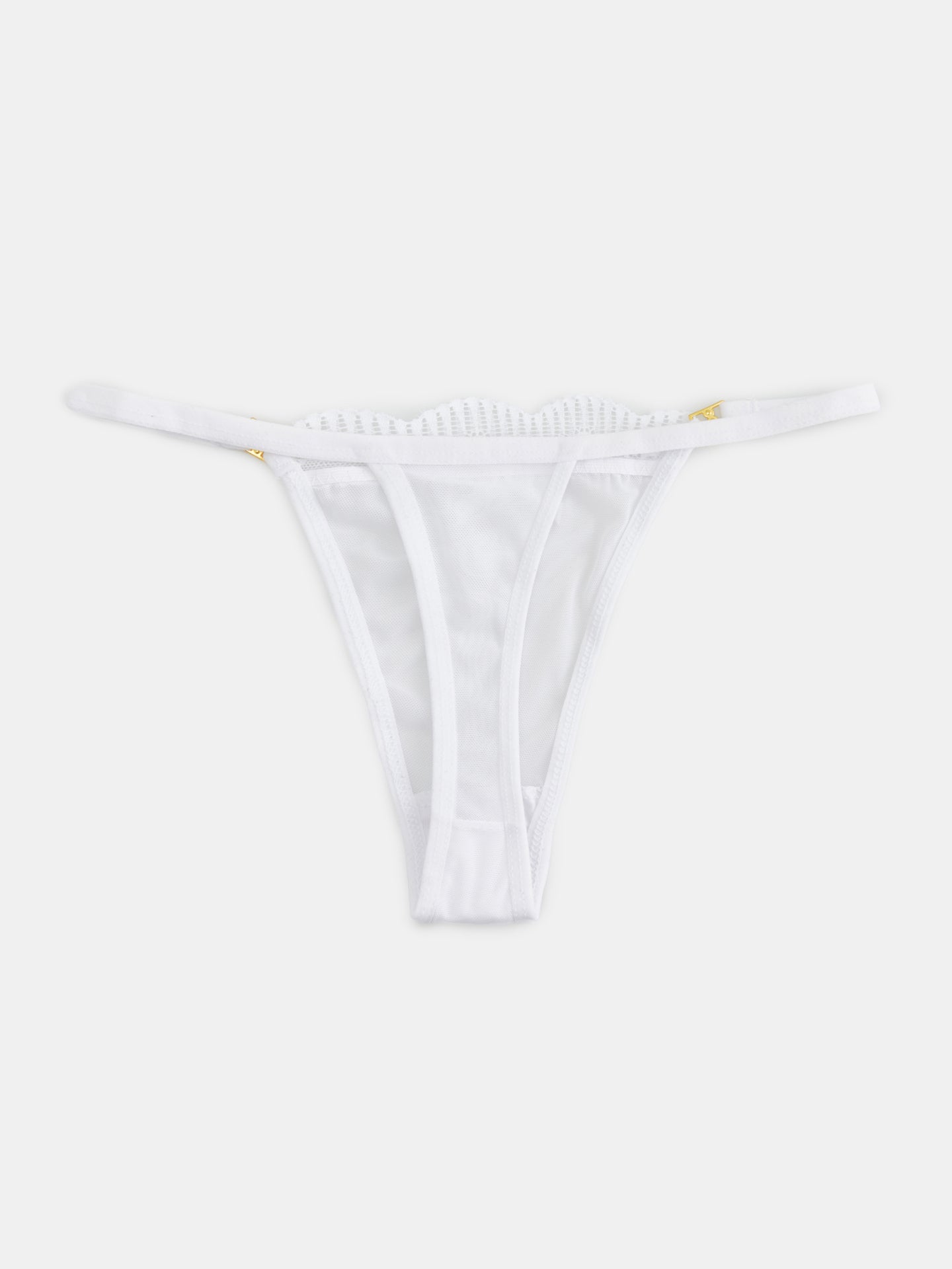 Tanga transparente unicolor