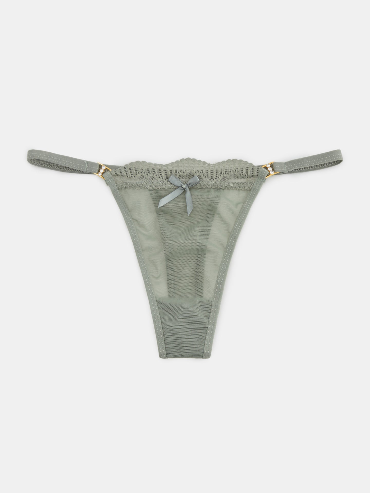 Tanga transparente unicolor