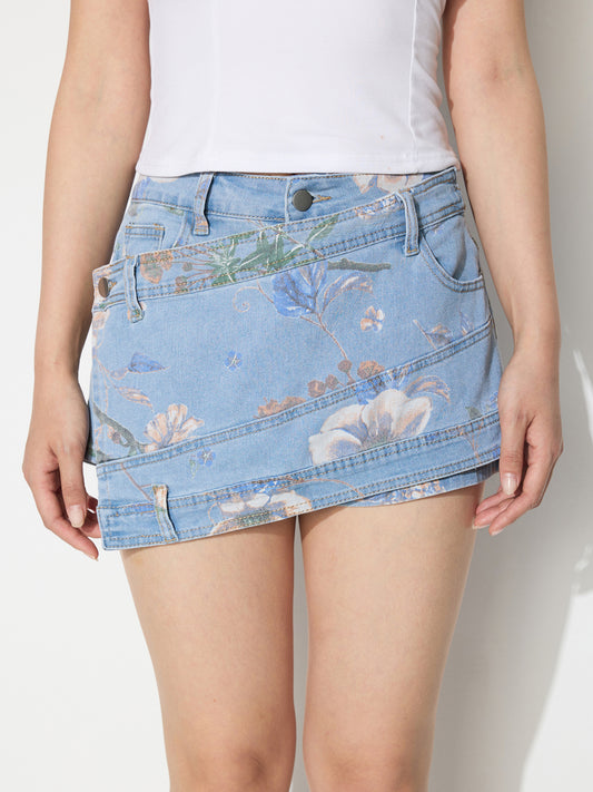 Shorts vaqueros tipo culotte