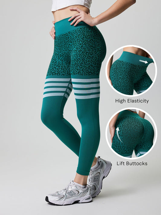 Legging deportivo con bloques de color