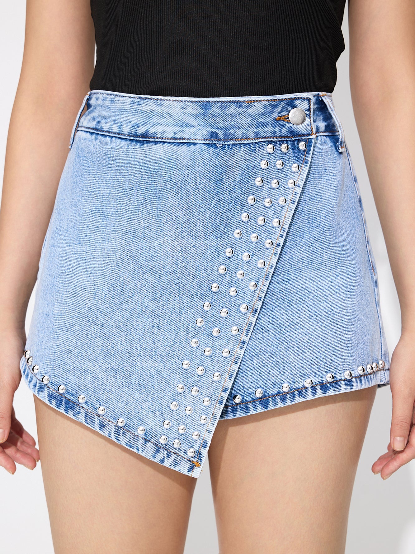 Shorts vaqueros tipo culotte