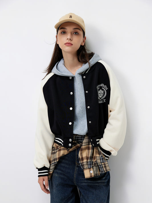 Chaqueta bomber bordada