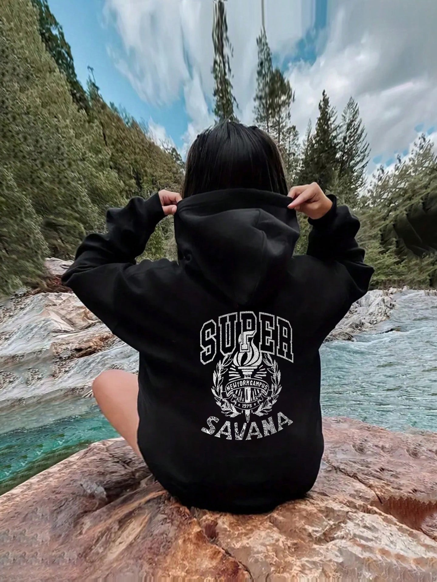 Sudadera estampada