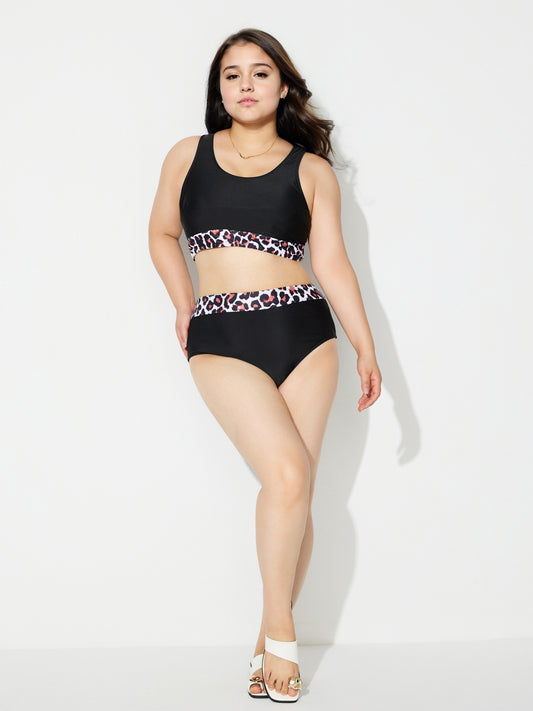 Conjuntos de bikini de patchwork de talla grande