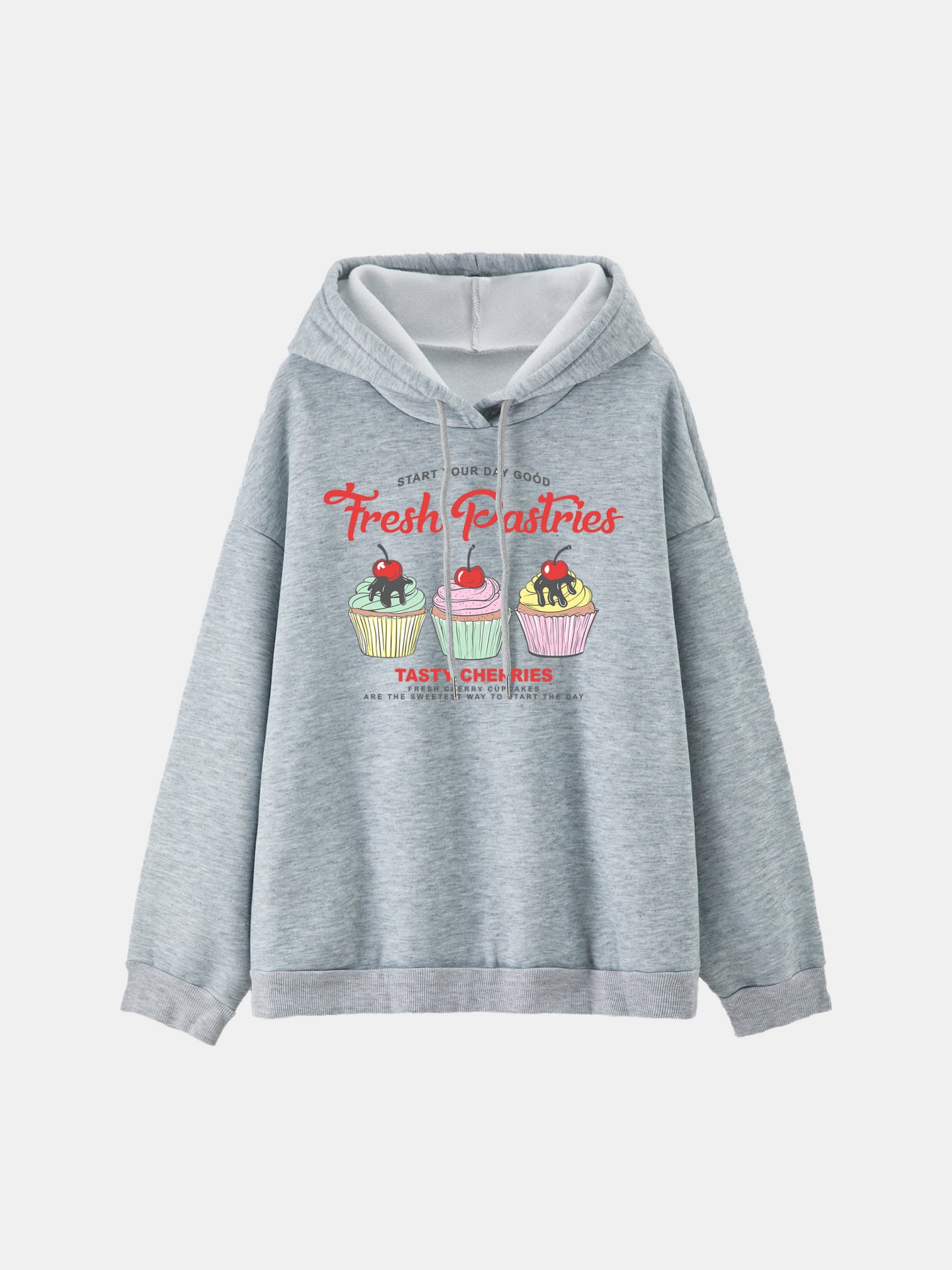 Sudadera con capucha estampada