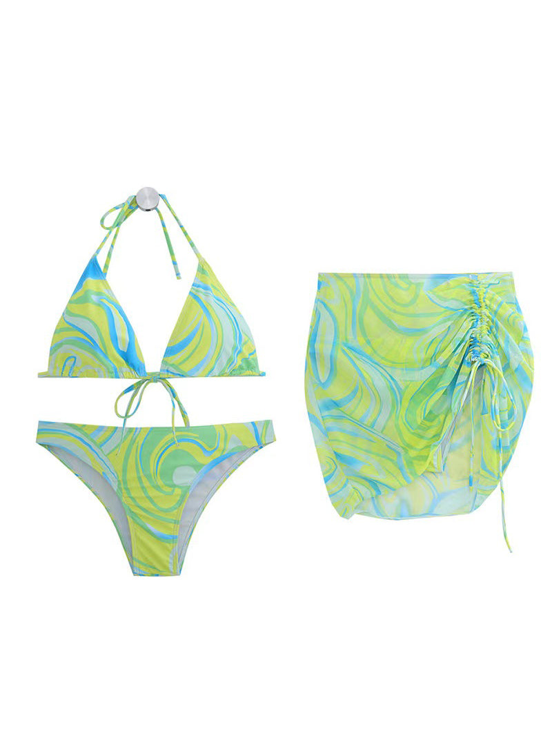 Conjunto de bikini con bloques de color