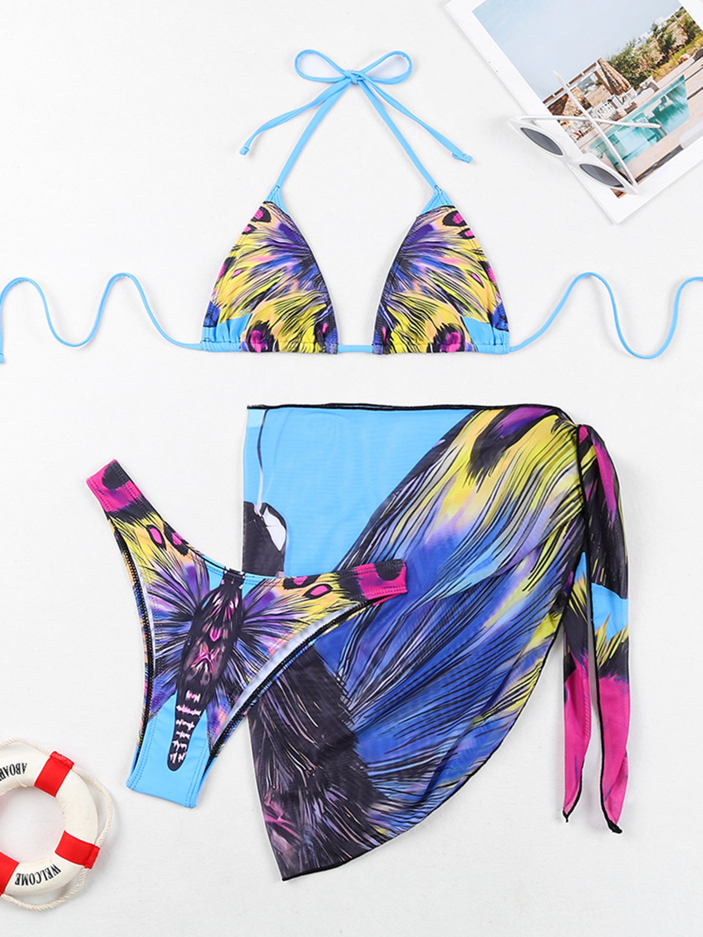 Conjunto de bikini estampado