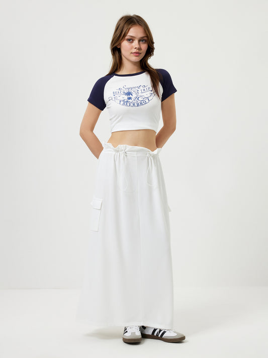Falda midi cargo