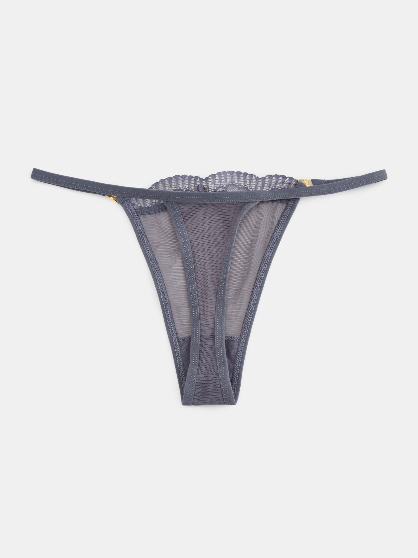 Tanga transparente unicolor