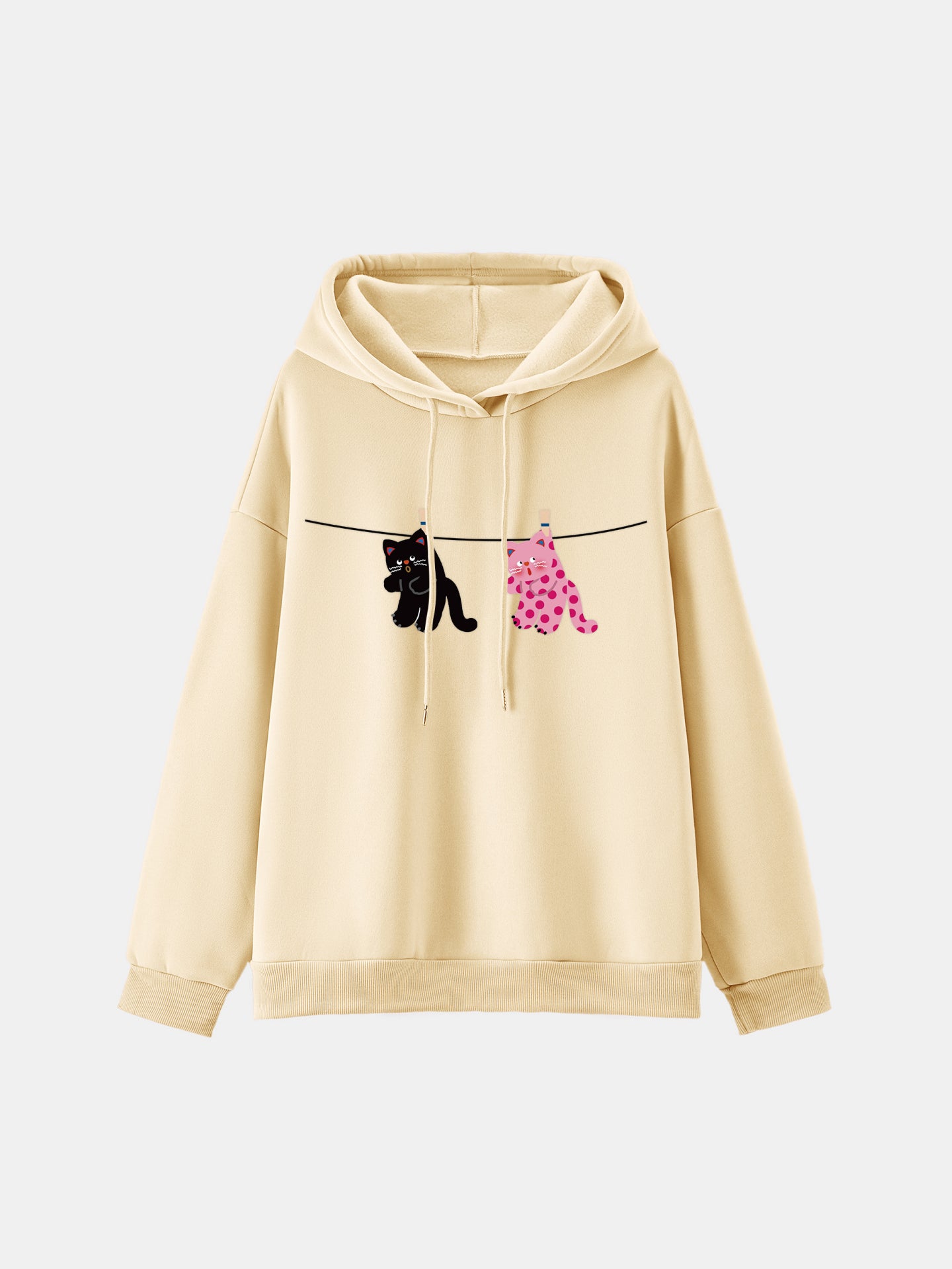 Sudadera con capucha estampada