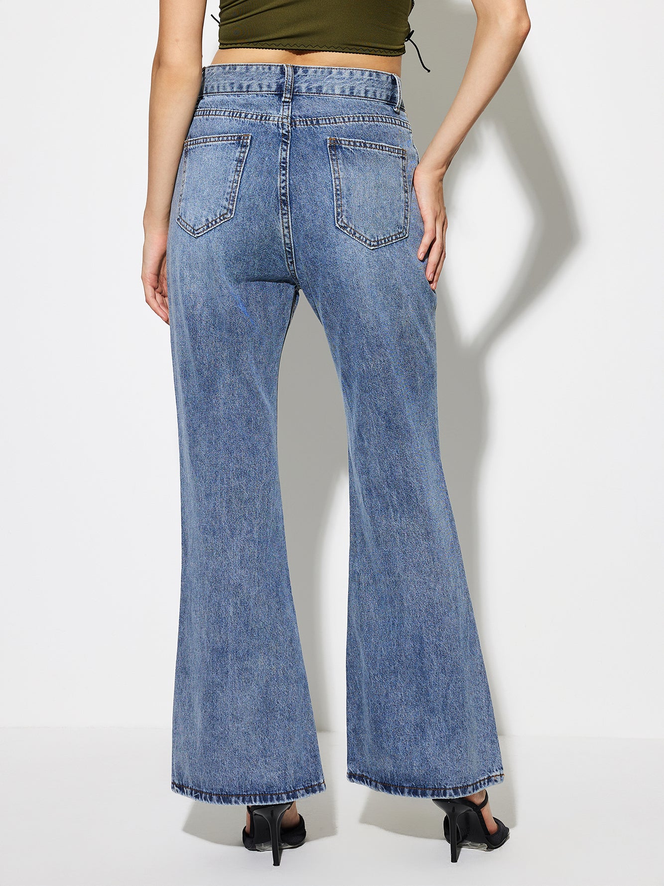 Jeans ajustados con cintura regular