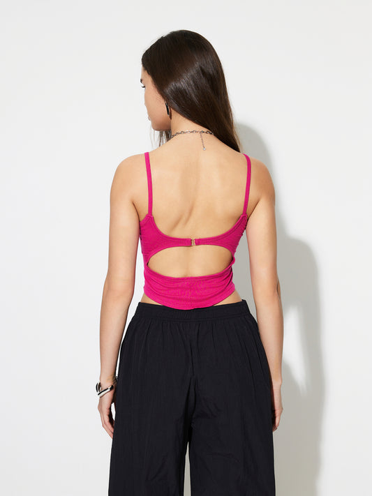 Camiseta sin mangas con abertura