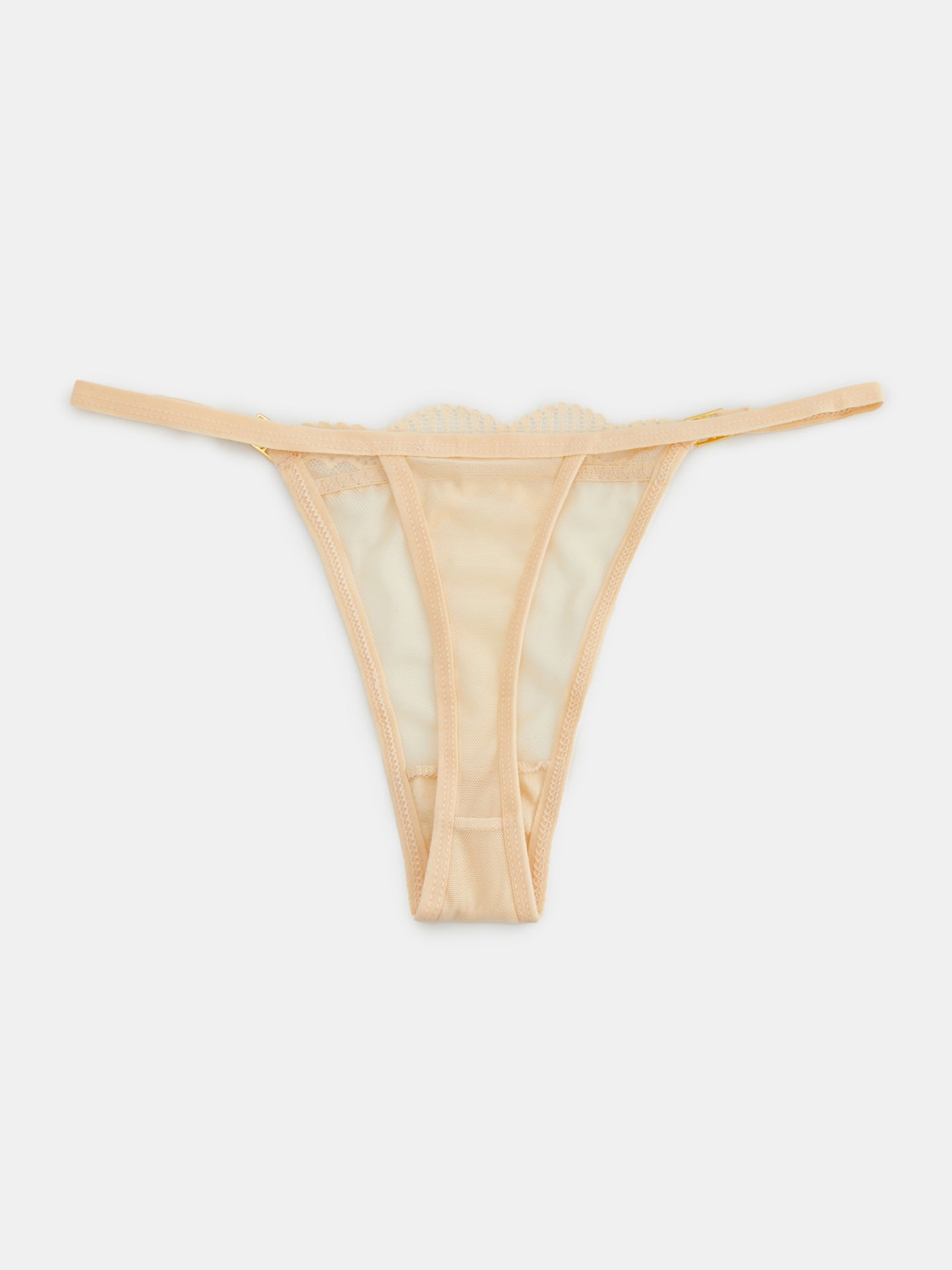 Tanga transparente unicolor