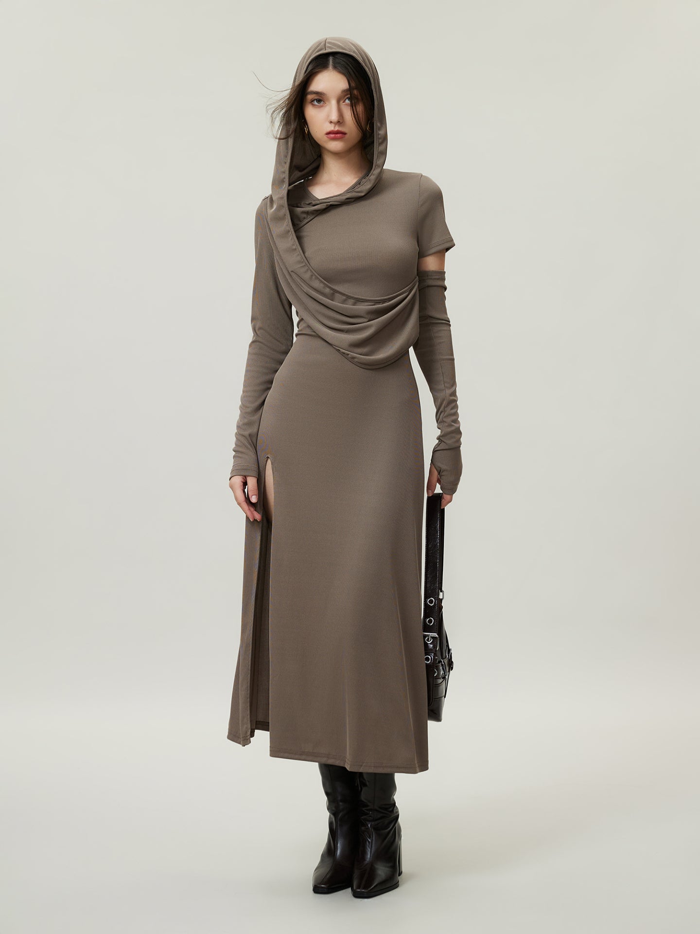 Vestido ajustado asimétrico