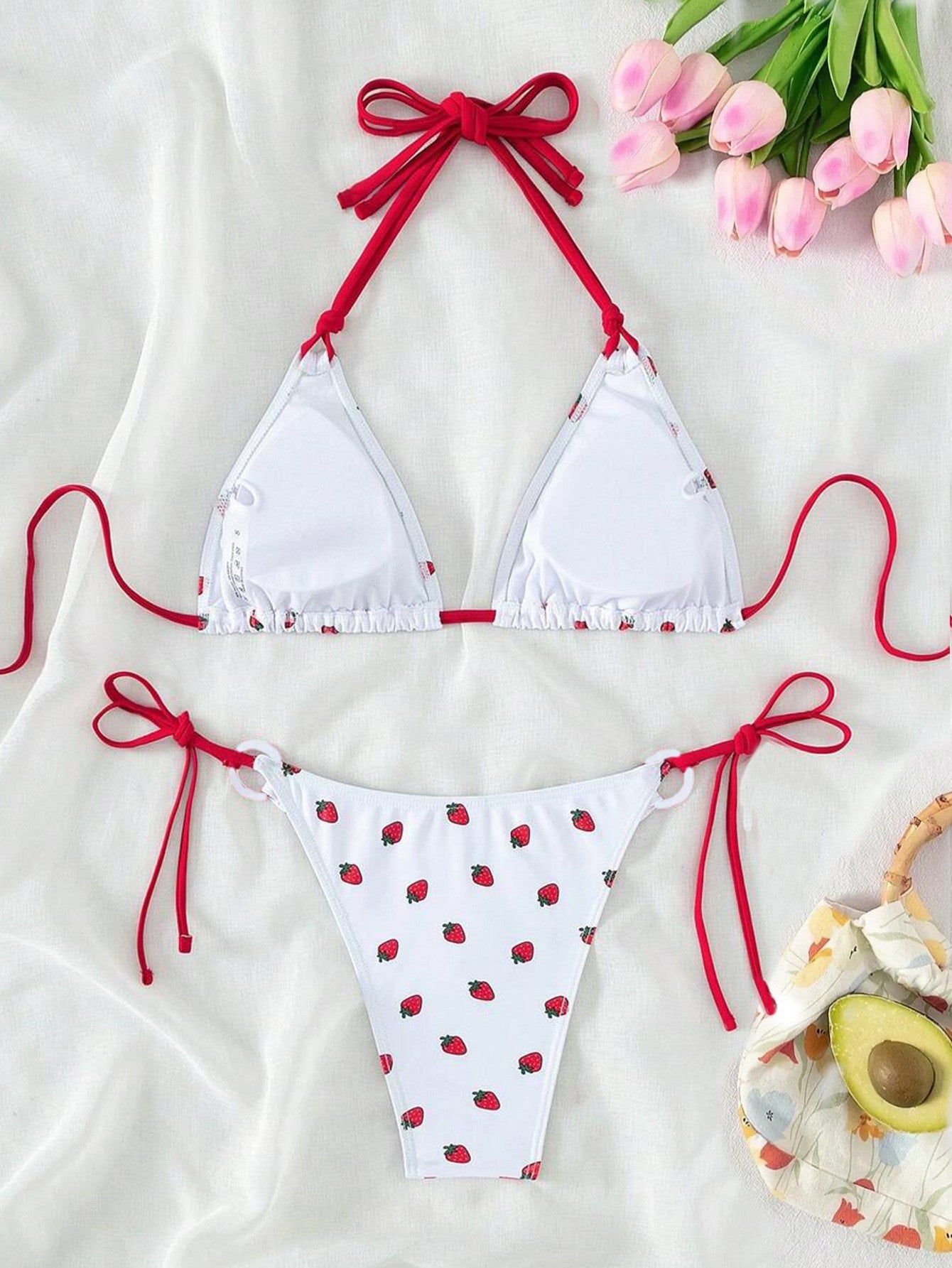 Conjunto de bikini con aros