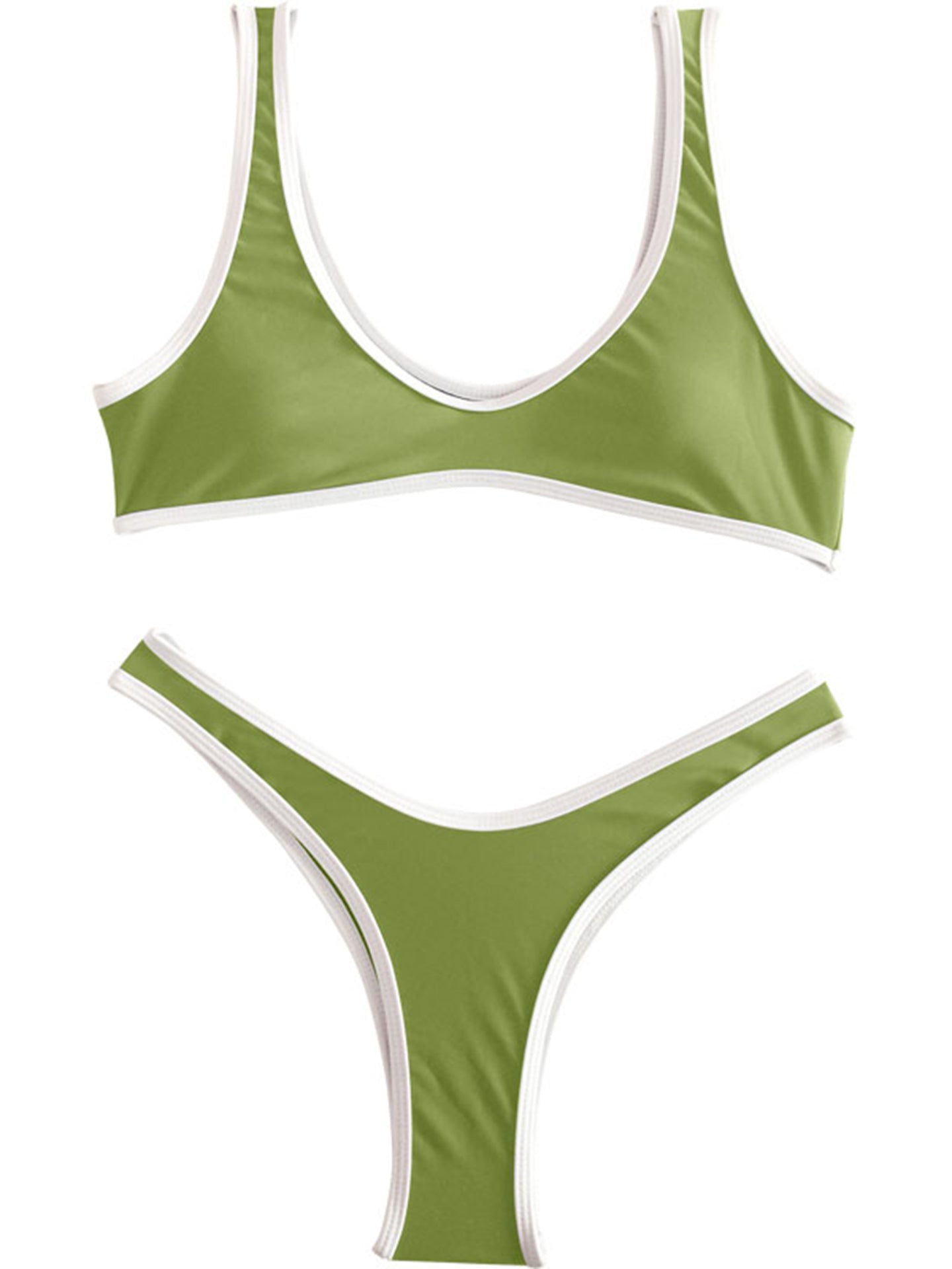 Conjunto de bikini con bloques de color