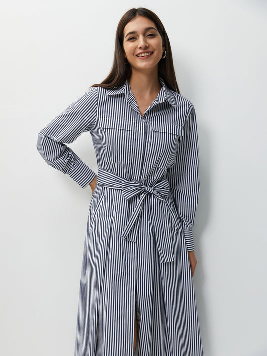 Vestido midi camisero