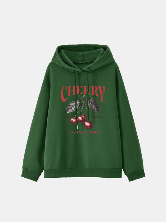 Sudadera con capucha estampada