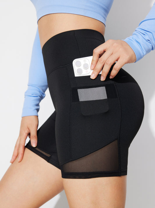 Shorts deportivos transparentes
