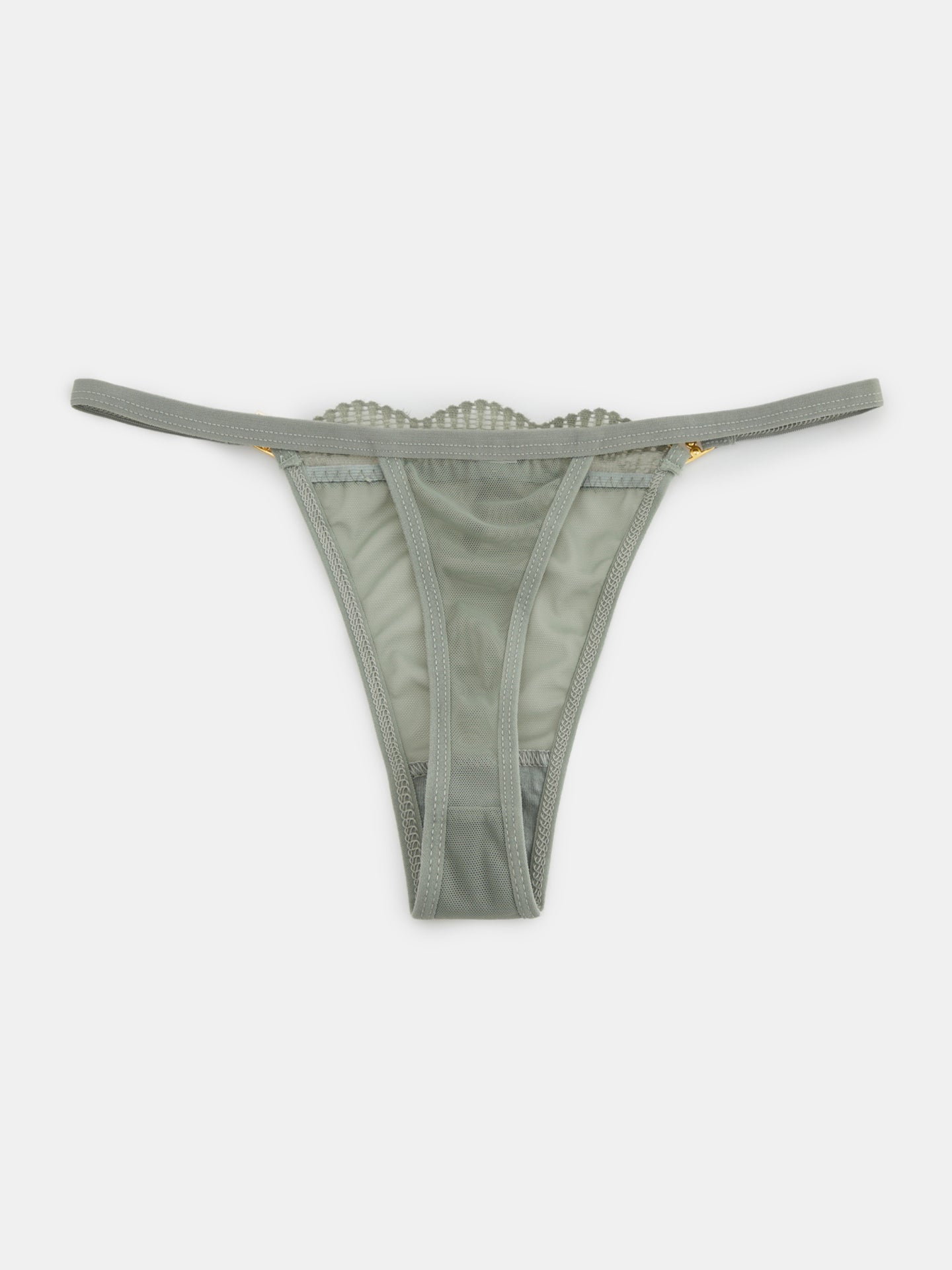 Tanga transparente unicolor