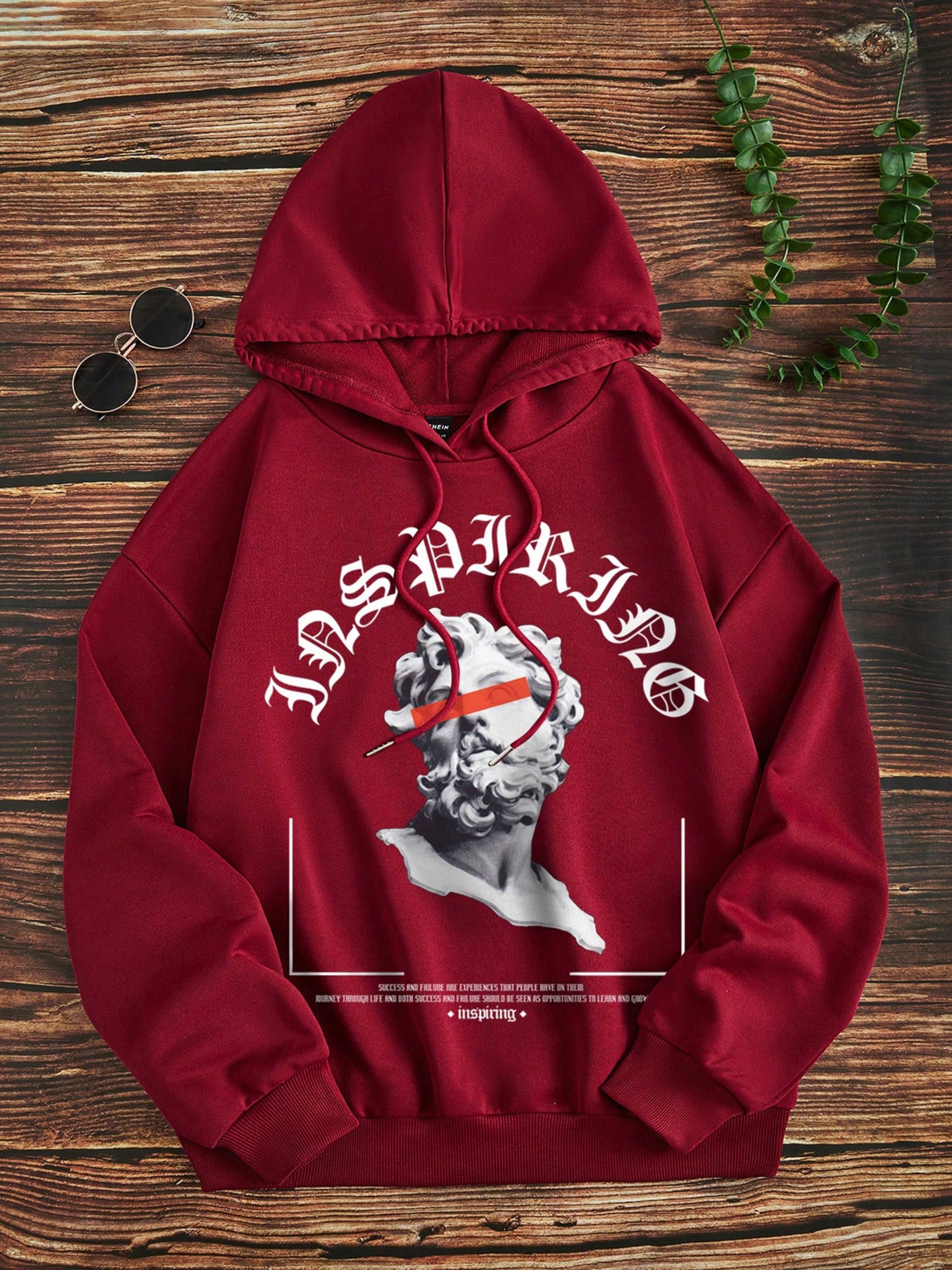 Sudadera con capucha estampada