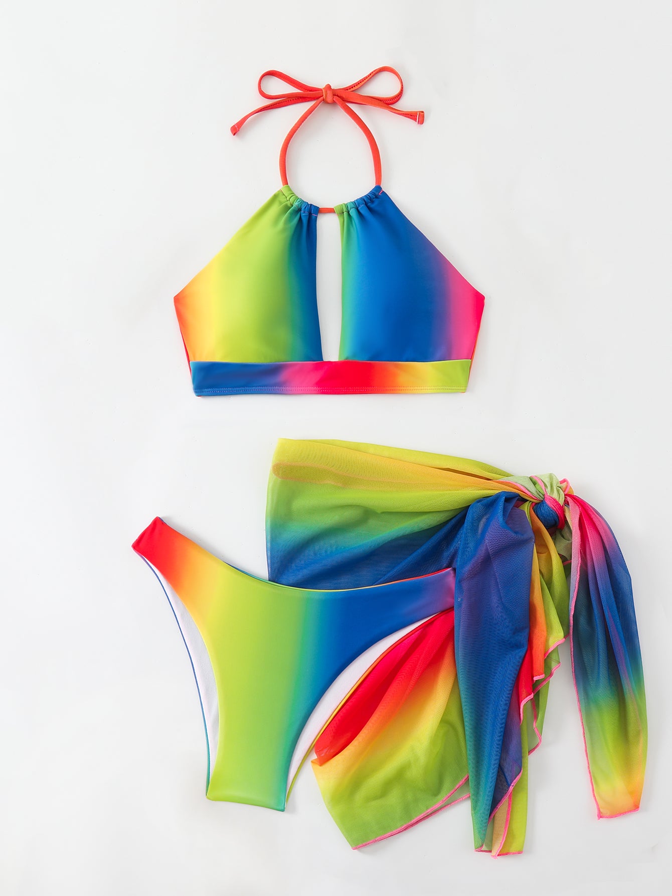 Conjunto de bikini con bloques de color