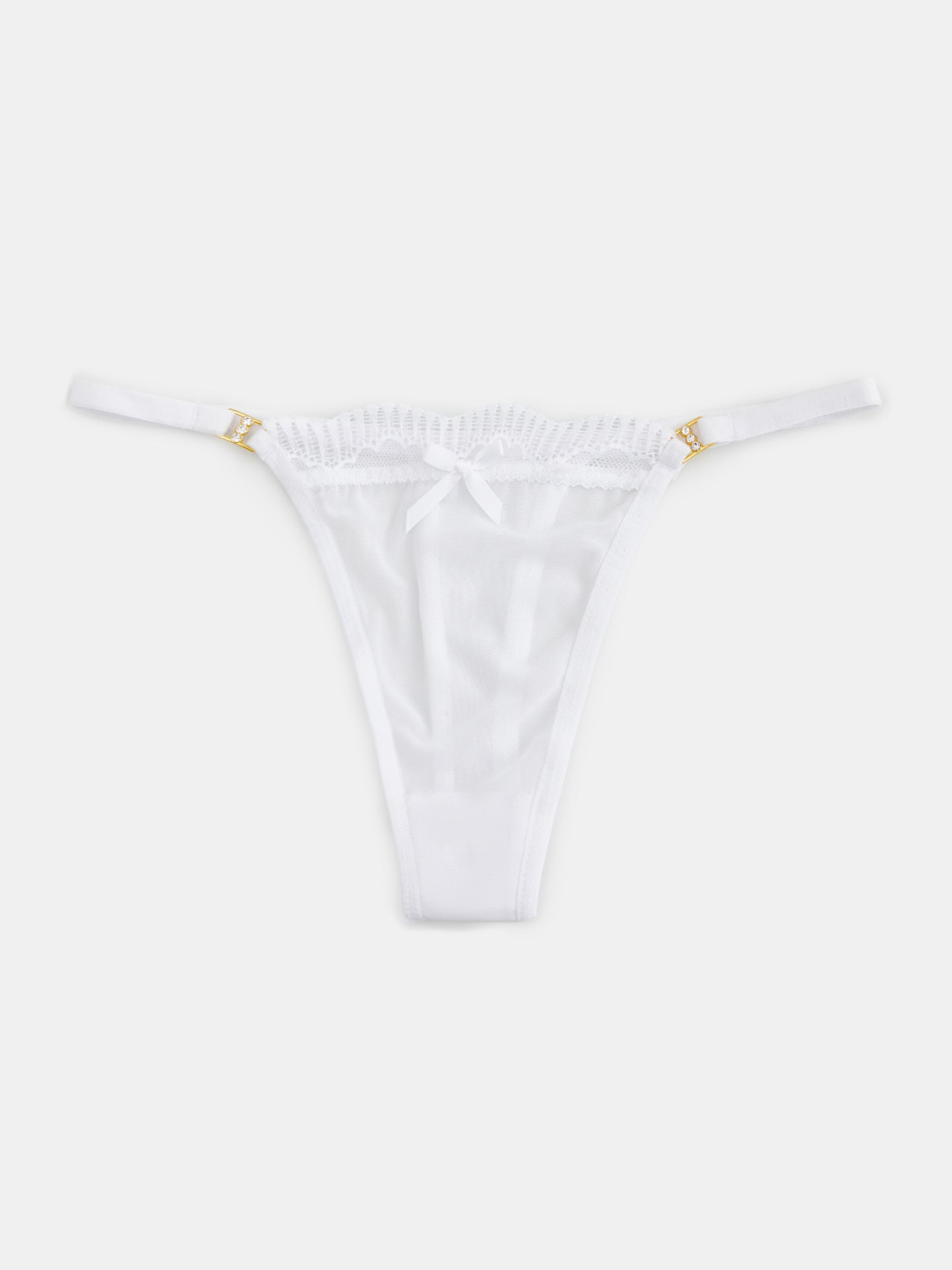 Tanga transparente unicolor