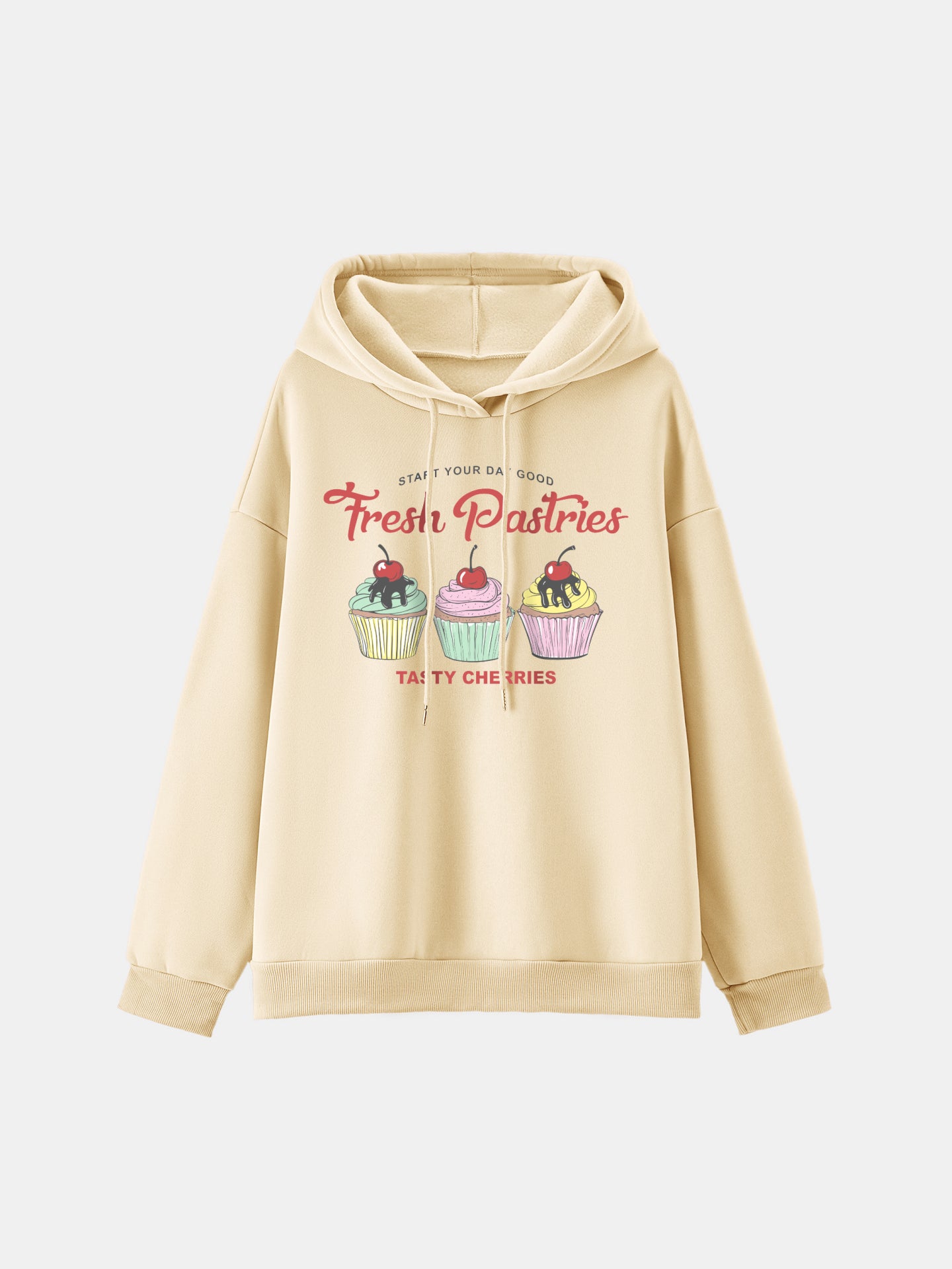 Sudadera con capucha estampada