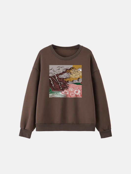 Sudadera estampada