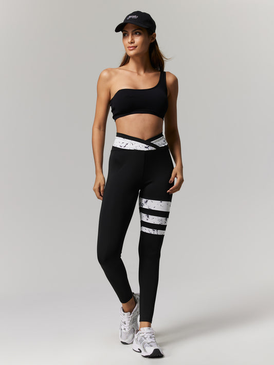 Legging deportivo con bloques de color