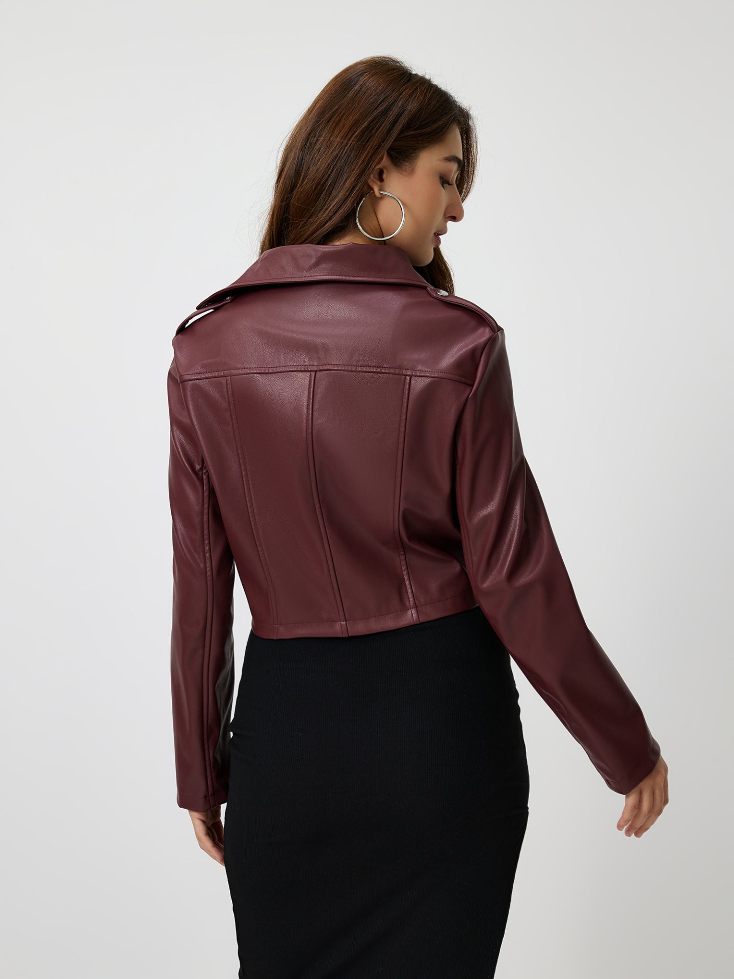 Chaqueta de cuero sintético