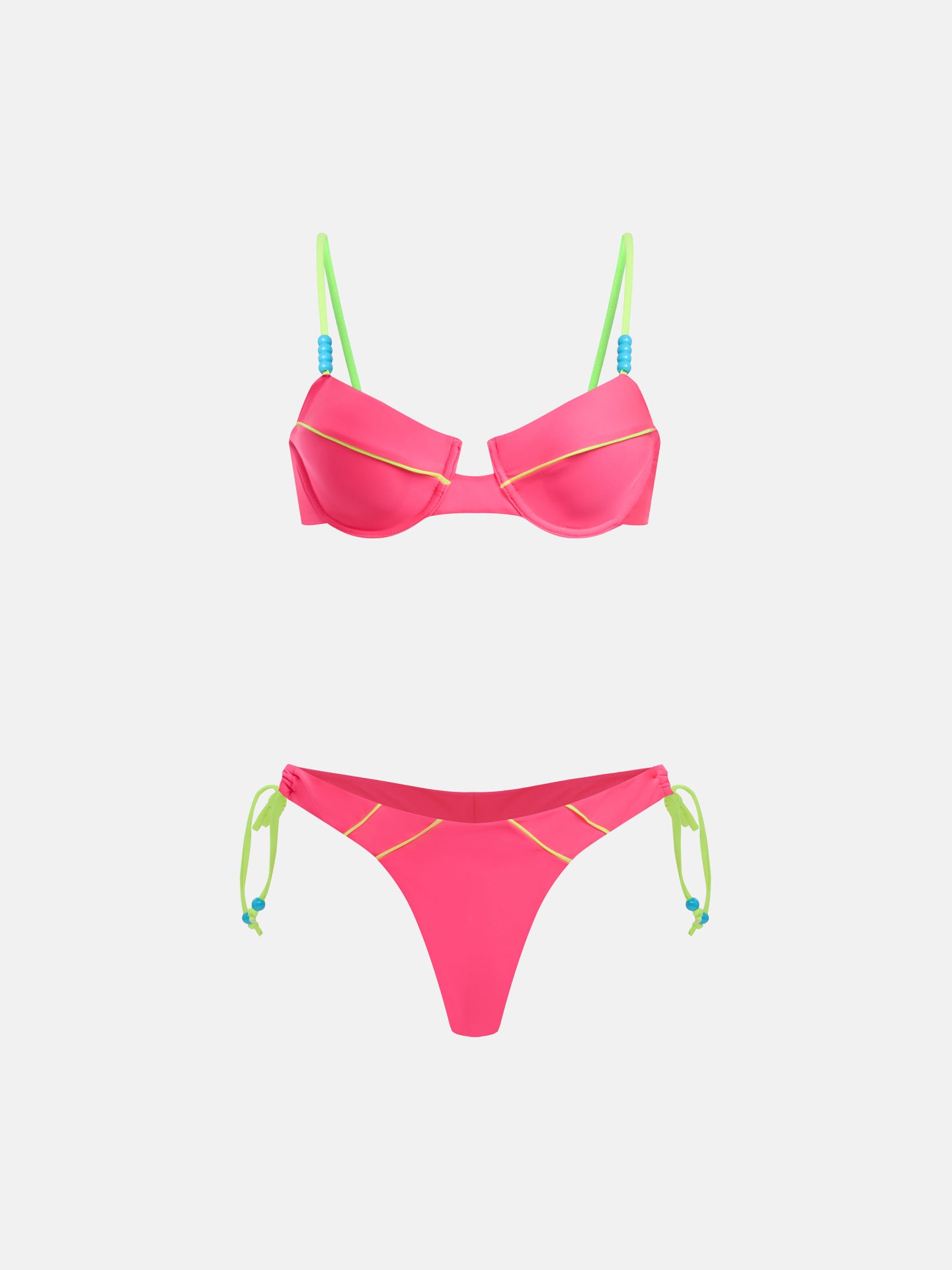 Conjunto de bikini con bloques de color