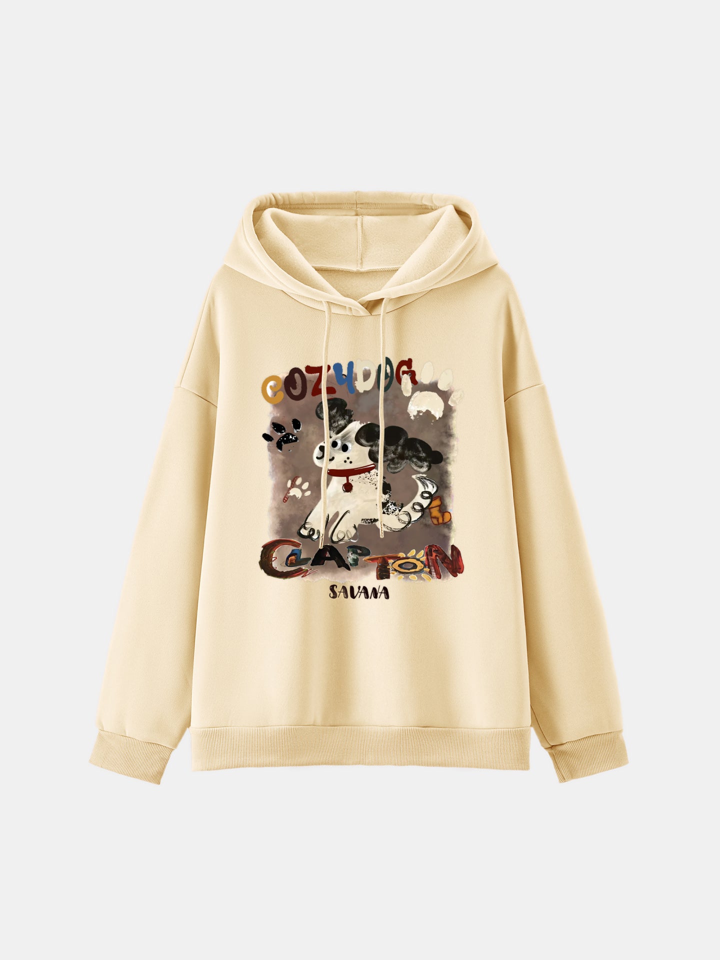 Sudadera con capucha estampada