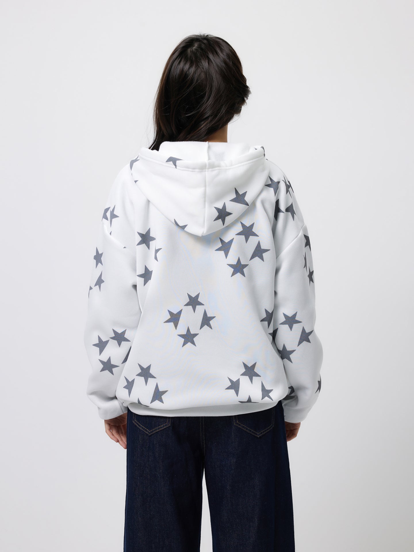 Sudadera estampada con cremallera